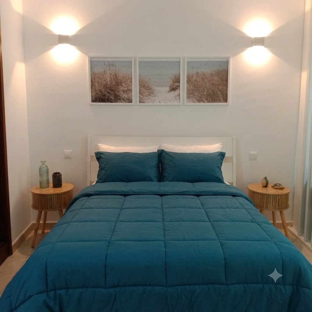 Quarto confortável do Apartamento Balaia