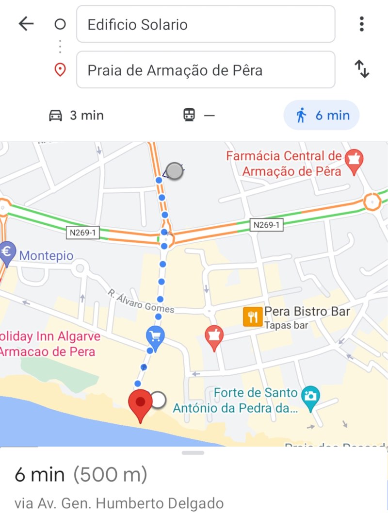 Percurso até à praia perto da Casa Tartaruga
